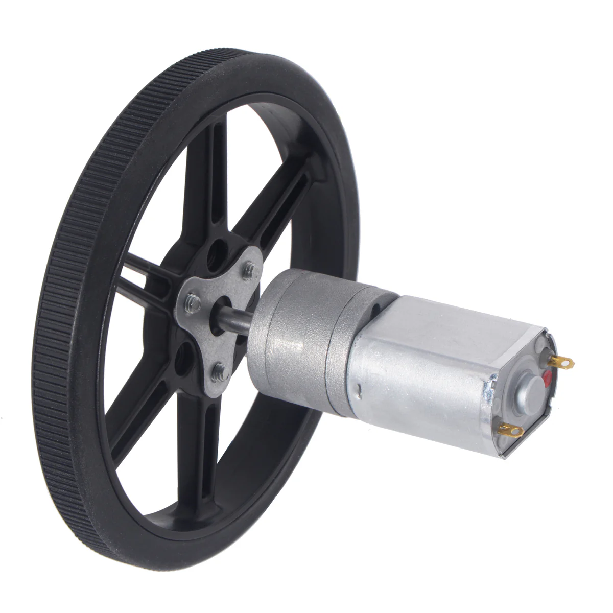 Pololu Multi-Hub Wheel w/Inserts for 3mm and 4mm Shafts - 80×10mm, 2-Pack - Image 7