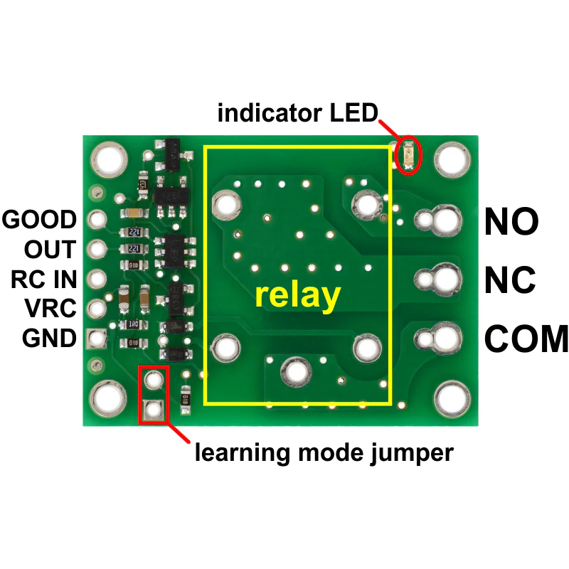 Pololu RC Switch with Relay (Assembled) - Image 2