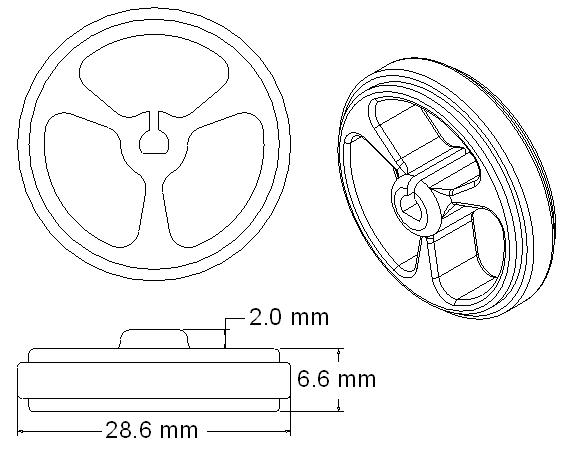 Pololu Wheel 32x7mm Pair - Image 3