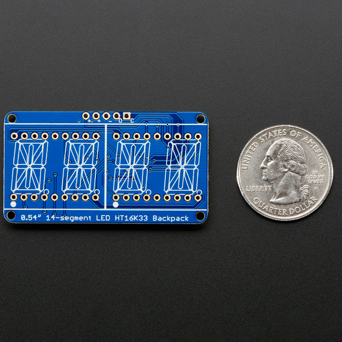 Quad Alphanumeric Display - 0.54" Digits w/ I2C Backpack - Image 4