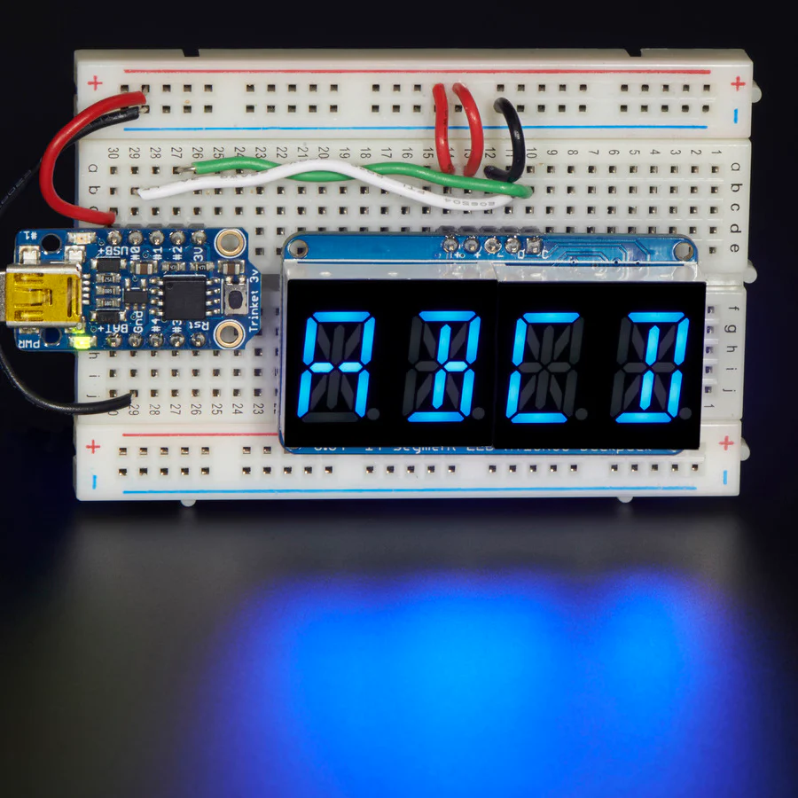 Quad Alphanumeric Display - 0.54" Digits w/ I2C Backpack - Image 5