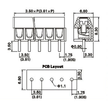 3.5mm Screw Terminal High-Temperature (pack of 10) - Image 5