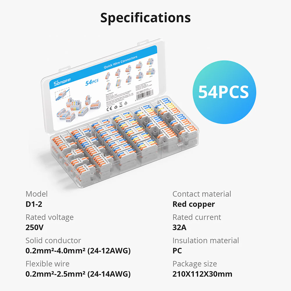 Sonoff Quick Wire Connectors (54 pcs) - Image 6