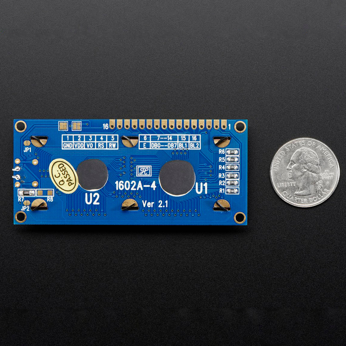 Standard LCD 16x2 + extras - white on blue - Image 2