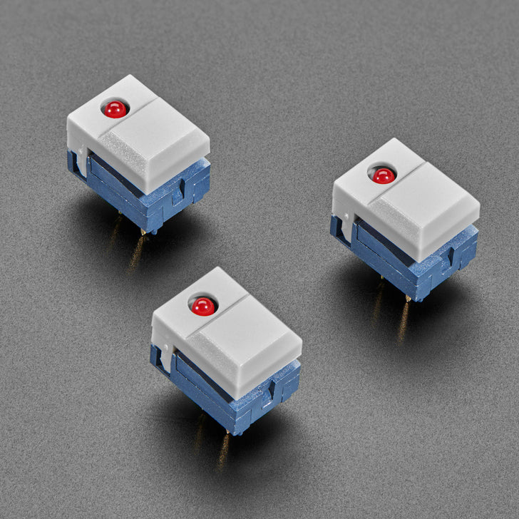 Step Switch with LED - Three Pack with Red LED - PB86 - Image 4