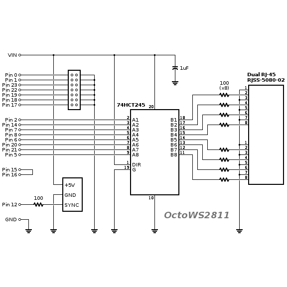 Teensy 3.2 OctoWS2811 Adaptor - Image 4
