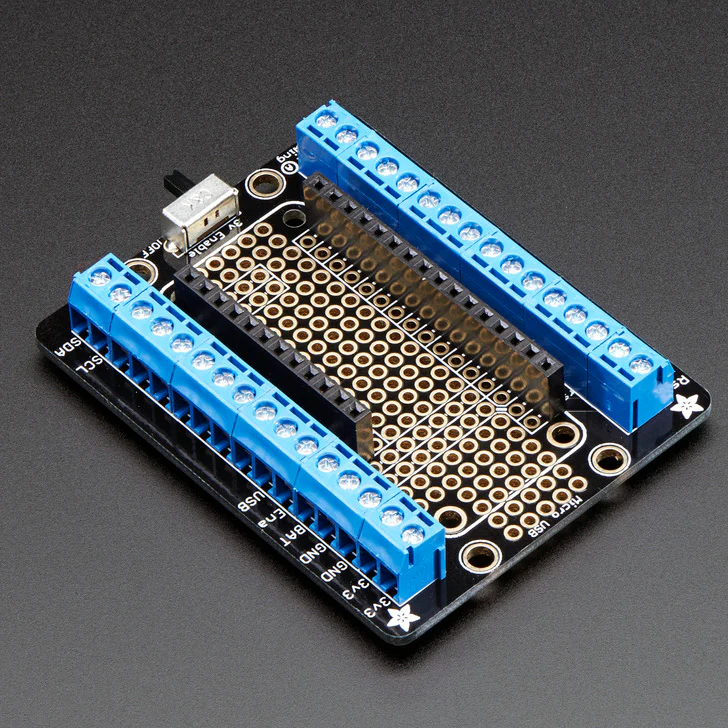 Assembled Terminal Block Breakout FeatherWing for all Feathers - Image 2