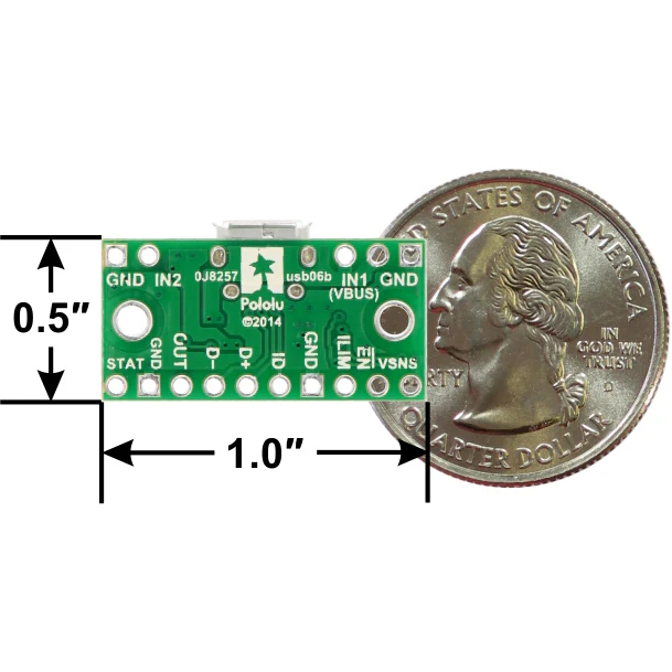 TPS2113A Power Multiplexer Carrier with USB Micro-B Connector - Image 4