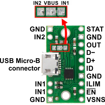 TPS2113A Power Multiplexer Carrier with USB Micro-B Connector - Image 5