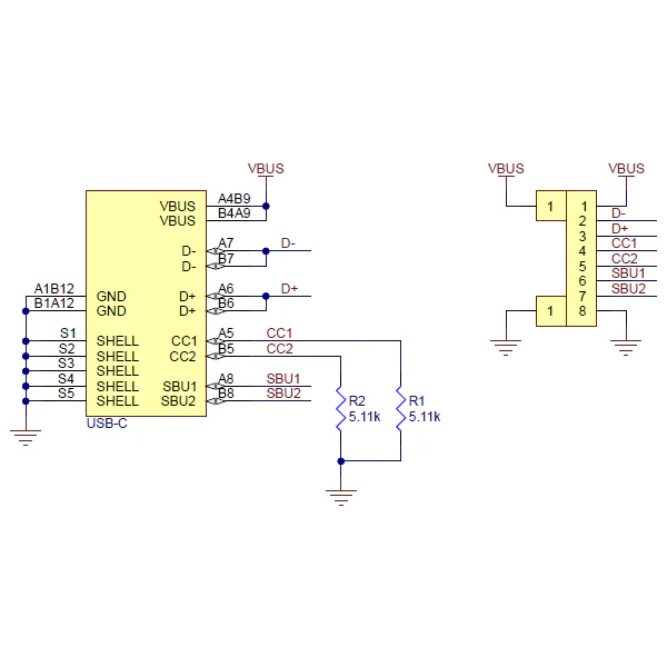 USB 2.0 Type-C Connector Breakout Board (usb07b) - Image 7