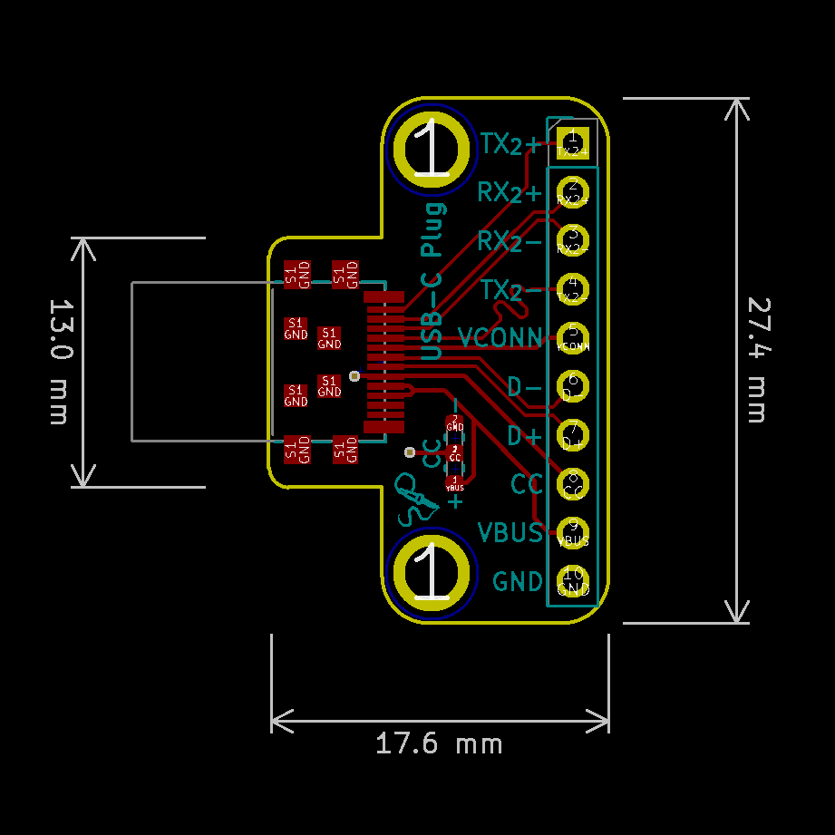 USB Type-C Plug Breakout - USB 3.0 - Image 2